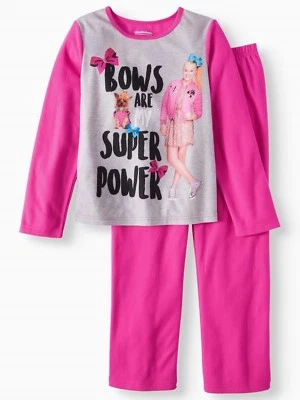 JoJo Siwa Talla 4-5-10-12 Niña Pijama Manga Larga Top Conjunto Polar Pequeño-Grande NUEVO Foto 1 de 2