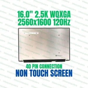 120HZ 2.5K 16.0" WQXGA LAPTOP EKRAN LCD Lenovo Ideapad Pro 5 16IRH8 83AQ 40 Pin - Zdjęcie 1 z 7