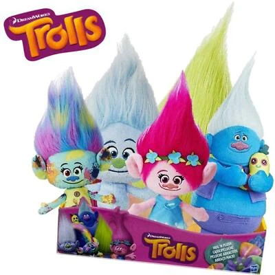 Dreamworks les Trolls 30.5cm Peluche Hug N Rembourré Coquelicot Harper Hasbro - Bild 1 von 4