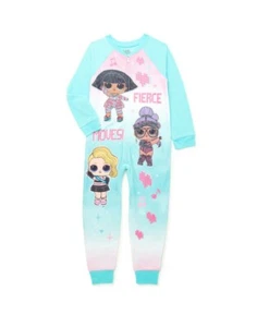 NWT 1-Piece Girls 7-8 LOL Surprise Doll Union Suit Pajamas PJ Sleeper - Picture 1 of 2