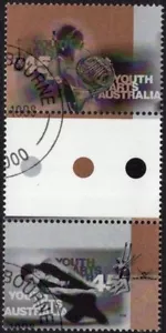 1998 Australia Youth Arts Gutter Pair Good To Fine Used - Bild 1 von 1