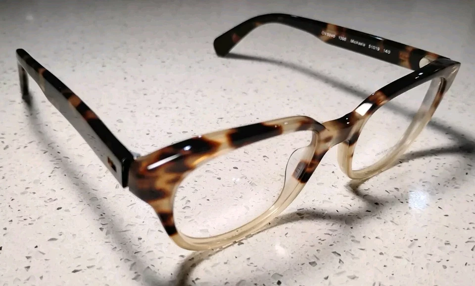 Óculos Oliver Peoples Michaela RX bege tartaruga OV5240 1368 51-19-140 - Imagem 1 de 4