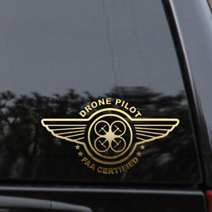 Drone Pilot FAA Certified Decal Sticker Licensed Car Truck Window Laptop