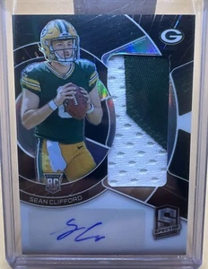 2023 Spectra Football Sean Clifford RPA Auto Patch /60 Packers - Picture 1 of 4