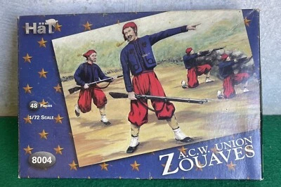 Vintage Hat Industries 1/72 A.C.W. American Civil War Zouaves 150+ Soldiers Lot - Image 1 of 4