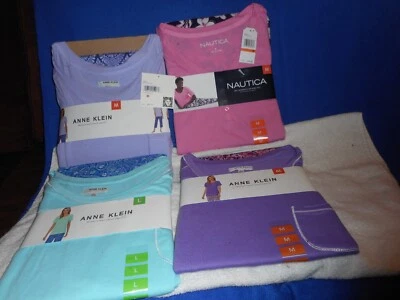 Anne Klein And Nautica Sleep Pajama  Set 2/p/c  For Women Multi color M,L,& XL - Image 1 of 4