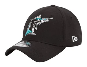 Authentic New Era Florida Marlins Cooperstown Black Classic 39THIRTY Flex Cap - Picture 1 of 5