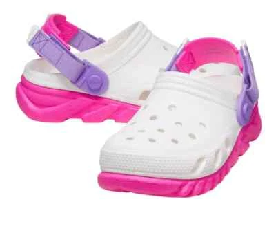 Crocs Duet Max II Clog 'White | Pink Crush' (Kids J6) 208774-6WU - Image 1 of 4