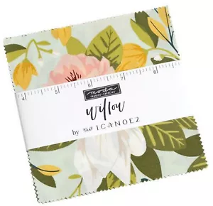 Willow Moda Charm Pack 42 100% Cotton 5" Precut Quilt Squares - Picture 1 of 2