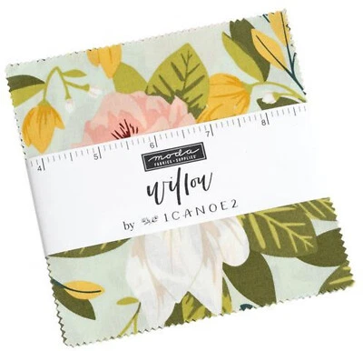 Willow Moda Charm Pack 42 100% Cotton 5" Precut Quilt Squares - Image 1 of 2