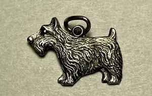 Sterling Silver Charm "Scottish Terrier" .925 - Picture 1 of 2