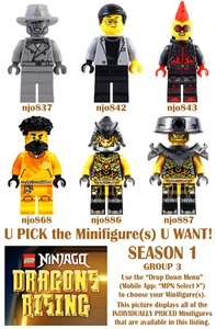 Genuine LEGO U PICK Ninjago DRAGONS RISING SEASON 1 Minifigures **NEW** Group 3 - Picture 1 of 20