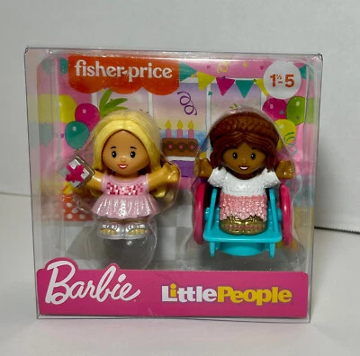 Fisher Price Little People Barbie Birthday Girl And Birthday Girl In Wheelchair - Image 1 of 4