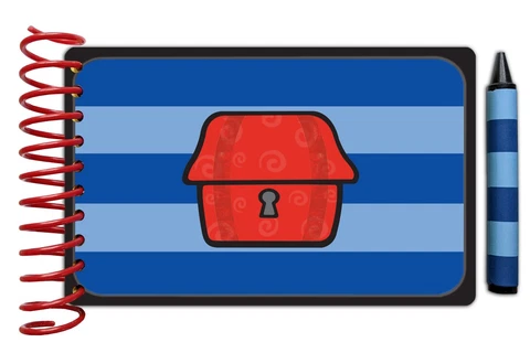 Handy Dandy Blue Stripes MAPBOOK Cover