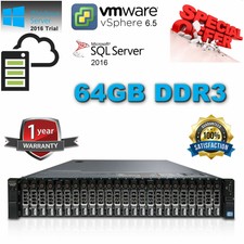 Dell PowerEdge R720XD E5-2660 2.20Ghz 8-Core 64GB DDDR3 2x146GB SAS 15K H710P IT