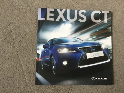 Lexus CT Brochure dated Jan 2014 in VGC   Bi17 - Image 1 of 4