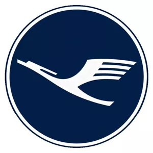 GRANDE ADESIVO LUFTHANSA DECALCOMANIA AUTO LOGO PARAURTI BLU 9,5 cm LH NUOVO TOP ROTONDO GERMANIA! - Foto 1 di 4