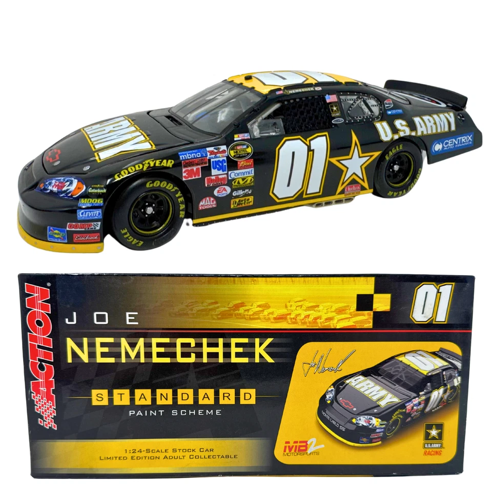 Action Nascar #01 Joe Nemechek U.S. Army 2006 Monte Carlo 1:24 Diecast - Image 1 of 4