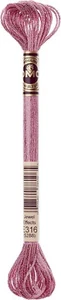 DMC Light Effects Floss, metallic, cross stitch #E316 - Pink Amethyst - Picture 1 of 1