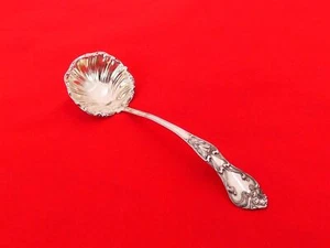 Beautiful Antique Sterling Silver Cream / Sauce Ladle AE-3 - Picture 1 of 5