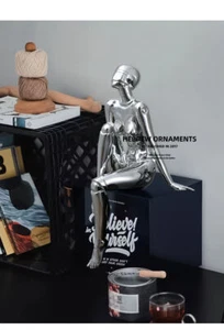 Hajime Sorayama Sexy Women Lady Robot Mechanical Art Sculpture Decoration Gift - Picture 1 of 15