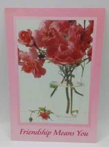 1993 American Classics Greeting Card Friendship Means You, Rose - Picture 1 of 3