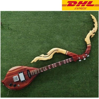 Mandolin Folk Guitar Thai Isan Phin Acoustic Electric String Naga Style Expert - Image 1 of 4