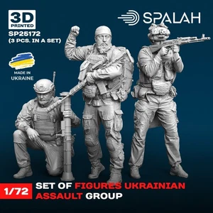 Grupo de asalto ucraniano (3 uds.) Figura Escala Modelo 1:72 Spalah SP25172 - Imagen 1 de 4