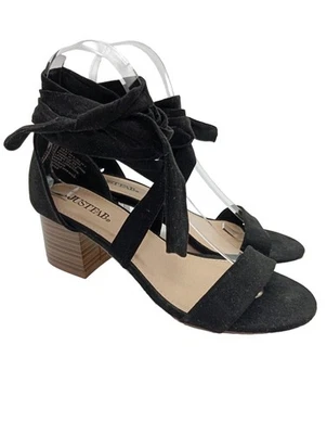 JUSTFAB Sandales à talons hauts et lanière Dames Sandales à talons hauts noir - Photo 1/4