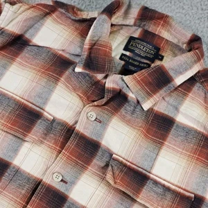 Pendleton Baja Board Shirt Mens Medium Plaid Flannel Long Sleeve Button Cotton - Picture 1 of 11