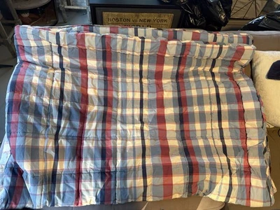 L.L.Bean Full/queen  Plaid Comforter Blanket 90x90 Down Alternative Polyester, - Image 1 of 4
