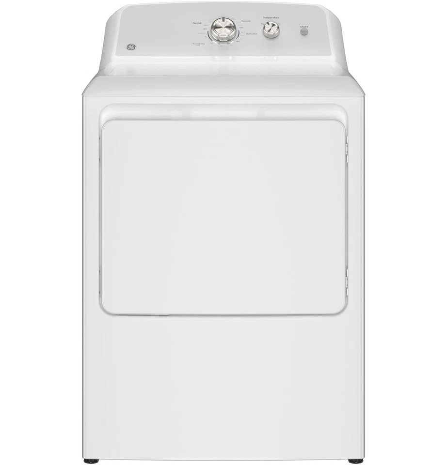 GE 7.2 cu ft Capacity Electric Dryer Up To 120 feet Venting​ Reversible Door​ - Image 1 of 4