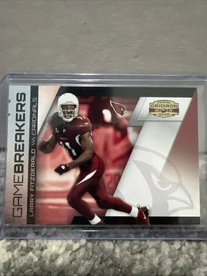 2010 Panini Gridiron Gear Gamebreakers Larry Fitzgerald #1 Silver /250 Cardinals - Image 1 of 4