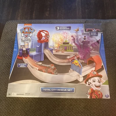 Paw Patrol The Movie True Metal Liberty Total City Rescue Track Set Diecast New - Image 1 of 4