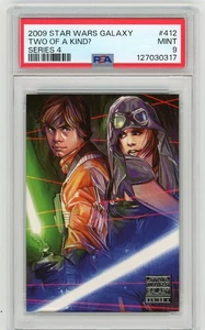2009 Topps Star Wars Galaxy 4 "TWO OF A KIND?" #412 PSA 9 MINT - Picture 1 of 2