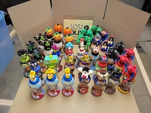 Lot Of 37 Belly Washers Bottles Super Heros Halloween Simpsons Taz Badtz-Maru - Picture 1 of 10