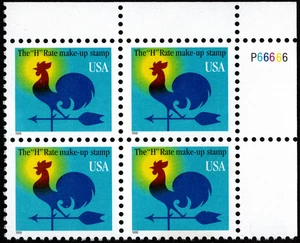 US Stamp Scott # 3257 Plate Block Mint NH Non-Denominated H Rate Make-Up Stamp - Picture 1 of 1