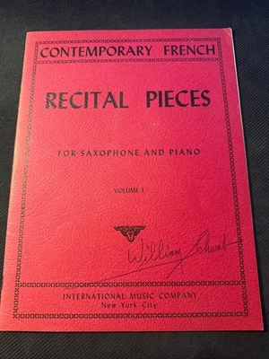 Contemporary French Recital Pieces for Saxophone & Piano International Music Co. - Image 1 of 3