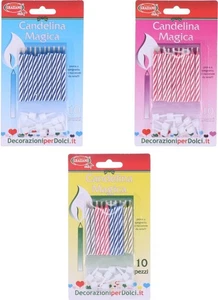   CANDELINA MAGICA 10 PZ CELESTE  8011684021412 - Imagen 1 de 1