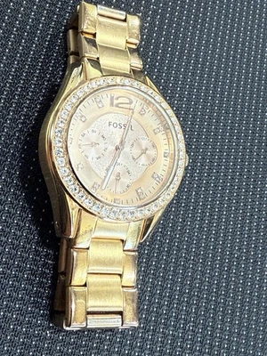 Fossil ES2811 Women's Riley Quartz Rose Gold Stainless Steel Watch 38mm - Image 1 of 4