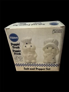 Pillsbury Dough Boy Salt and Pepper Shakers Great Condiiton in Original Box! - Picture 1 of 4