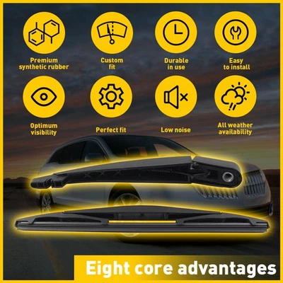 Rear Wiper Arm & Blade For Ford Flex 2009-2019 Lincoln MKT 2010-2019 BA8Z17526A - Image 1 of 4