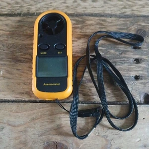 Digital Anemometer Air Flow Meter LCD Wind Speed Gauge Handheld Thermometer - Picture 1 of 6