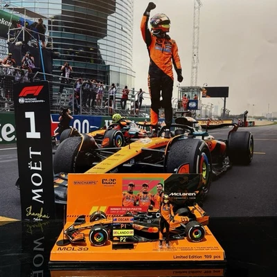 1/43 McLaren MCL39 Oscar Piastri 2025 Chinese GP Minichamps limited 199 pcs - Image 1 of 4
