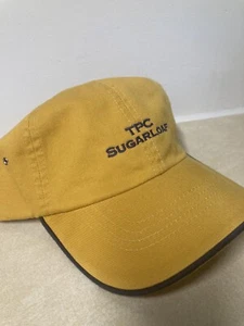 TPC Sugarloaf Golf Hat Cap Mustard Yellow Tan Cotton Bell South Imperial Brand - Picture 1 of 11