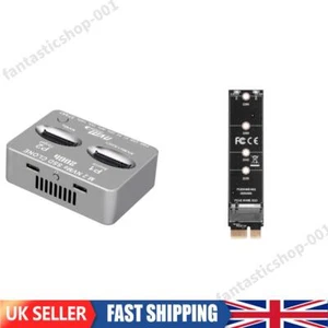 Dual-Bay External Hard Disk Box M/B Key M.2 SSD Enclosure for M2 SSD Key SSD - Afbeelding 1 van 12