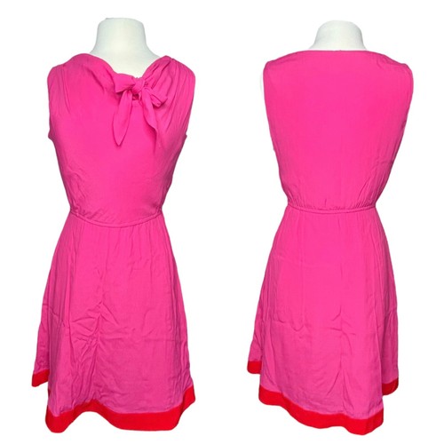 Abito Kate Spade Look For The Silver Lining Dalene rosa finiture rosse donna 6