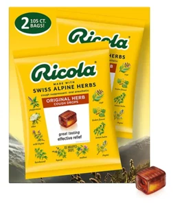 Ricola Original Natural Herb Cough Drops Two 105 count bags total 210 ct. - Picture 1 of 6