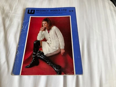 REGENCY WOOLS Family Knits ARAN Knitting Patterns  Aran Sweaters Cardigans - Image 1 of 3