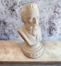 Vtg Halbe Johannes Brahms Mini Bust Figurine 4.25” White Composer 1897